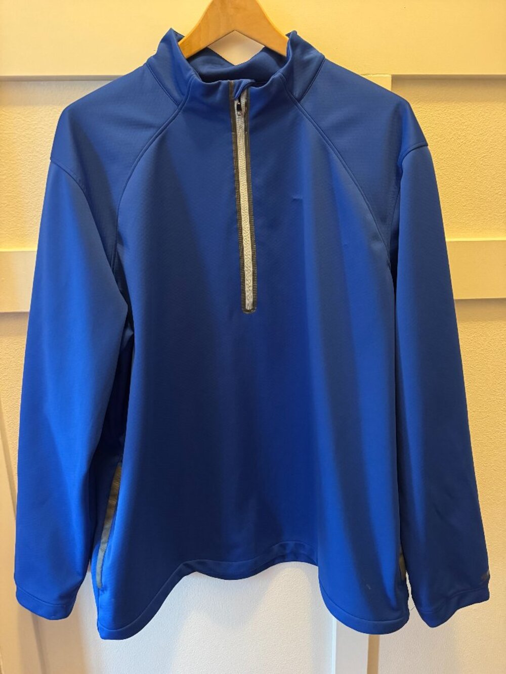 Men's Slazenger Blue Quarter-Zip Pullover - 2XL